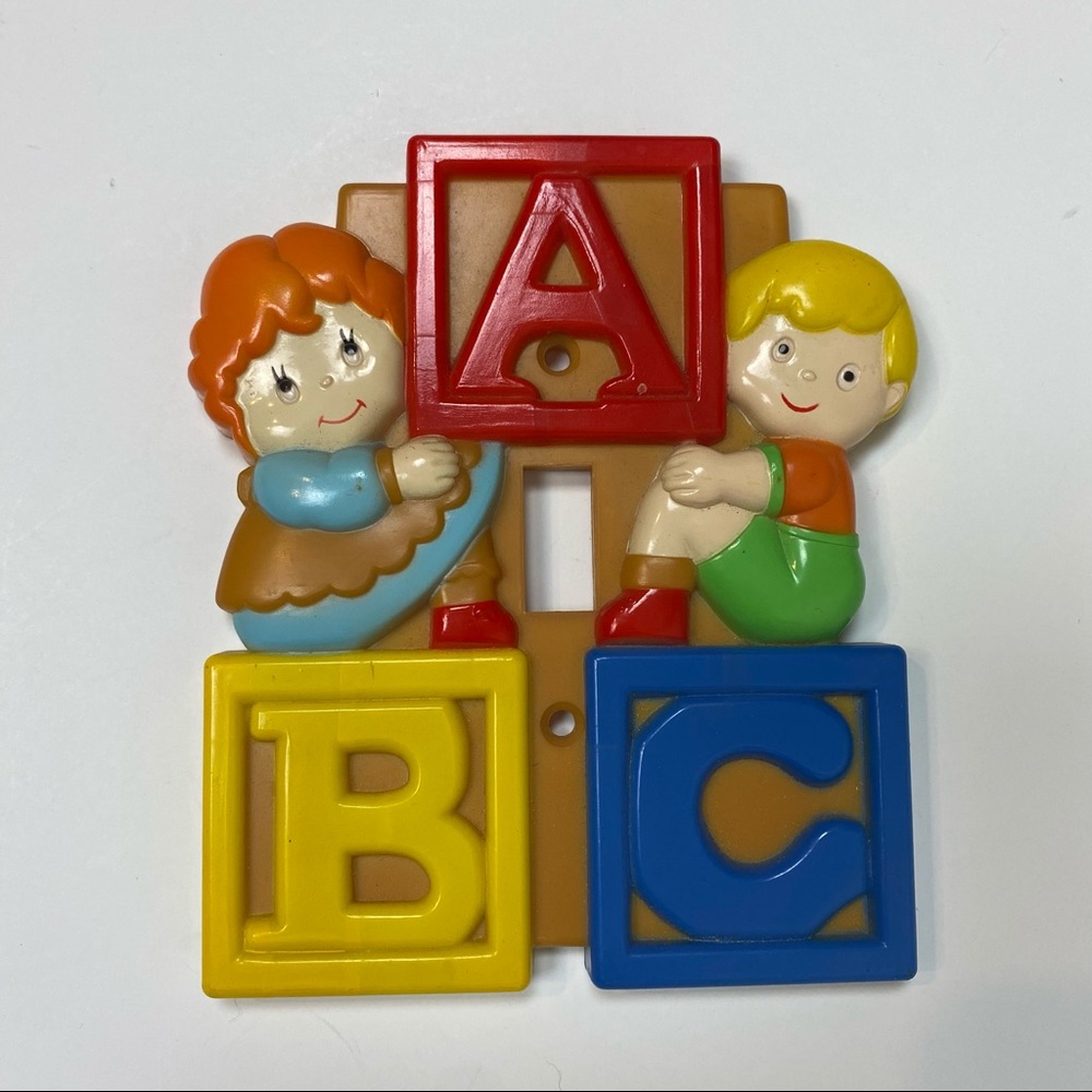 Vintage ABC Switch-plate